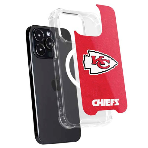 NFL Kansas City Chiefs Distressed iPhone 15 Pro MagSafe Case